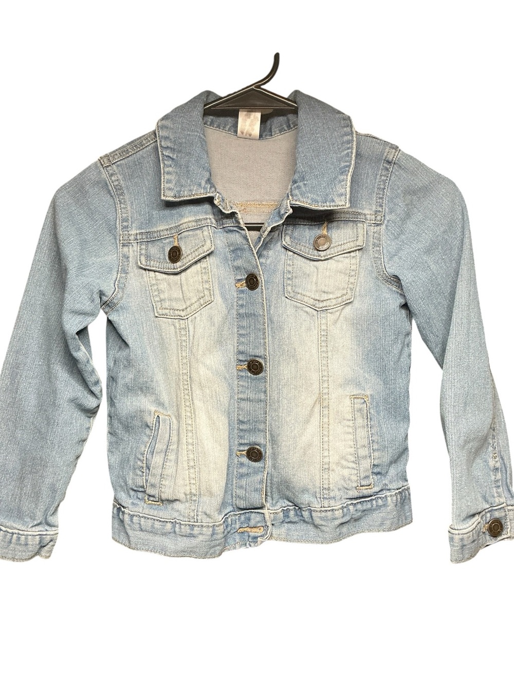 Fender Electric Guitar Upcycled Denim Jacket Unisex 7 Band Grunge 80s - Picture 6 of 11